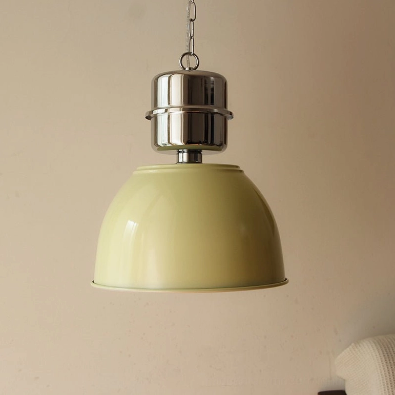 Minisol light sage green metal shade pendant lamp hanging fixture