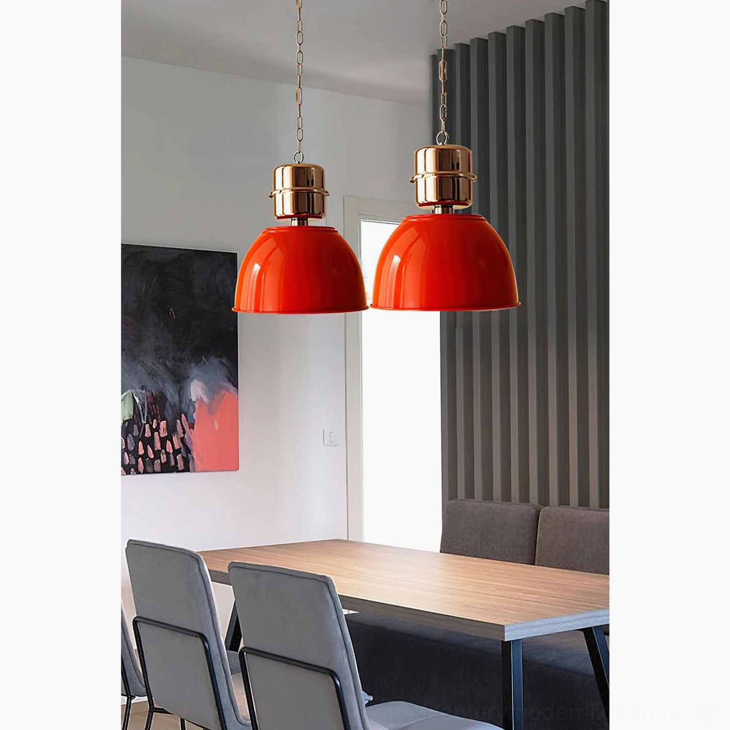 Minisol pendant lamp yellow shade contemporary industrial design fixture