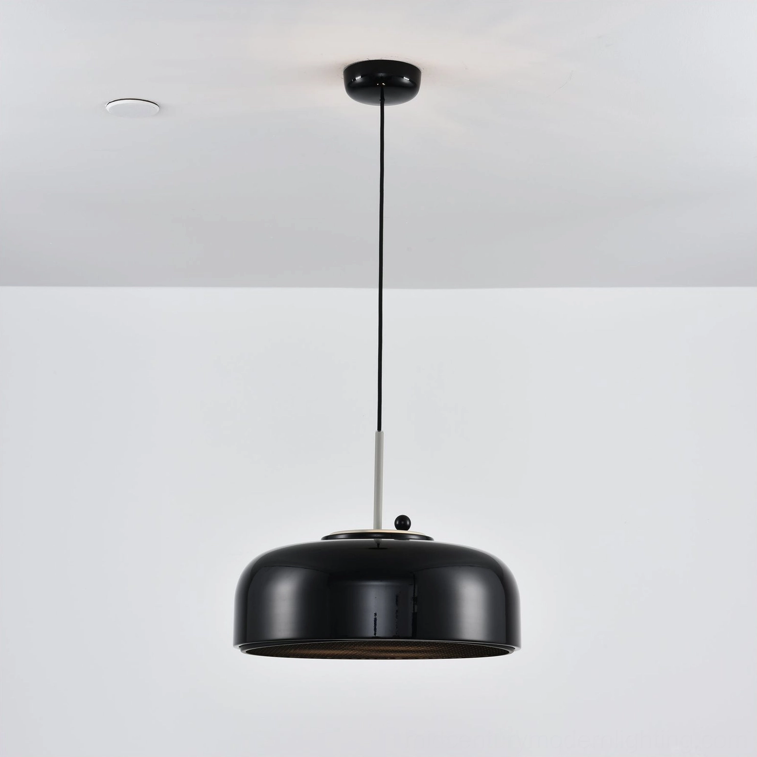 Misha dome pendant light mounting hardware and ceiling installation assembly