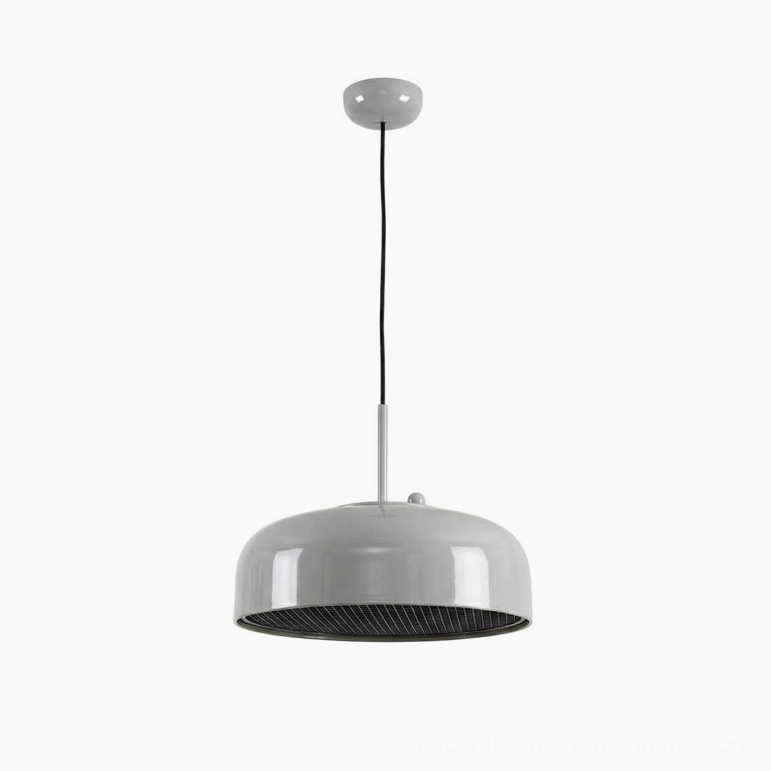 Misha grey dome pendant light neutral contemporary industrial aesthetic