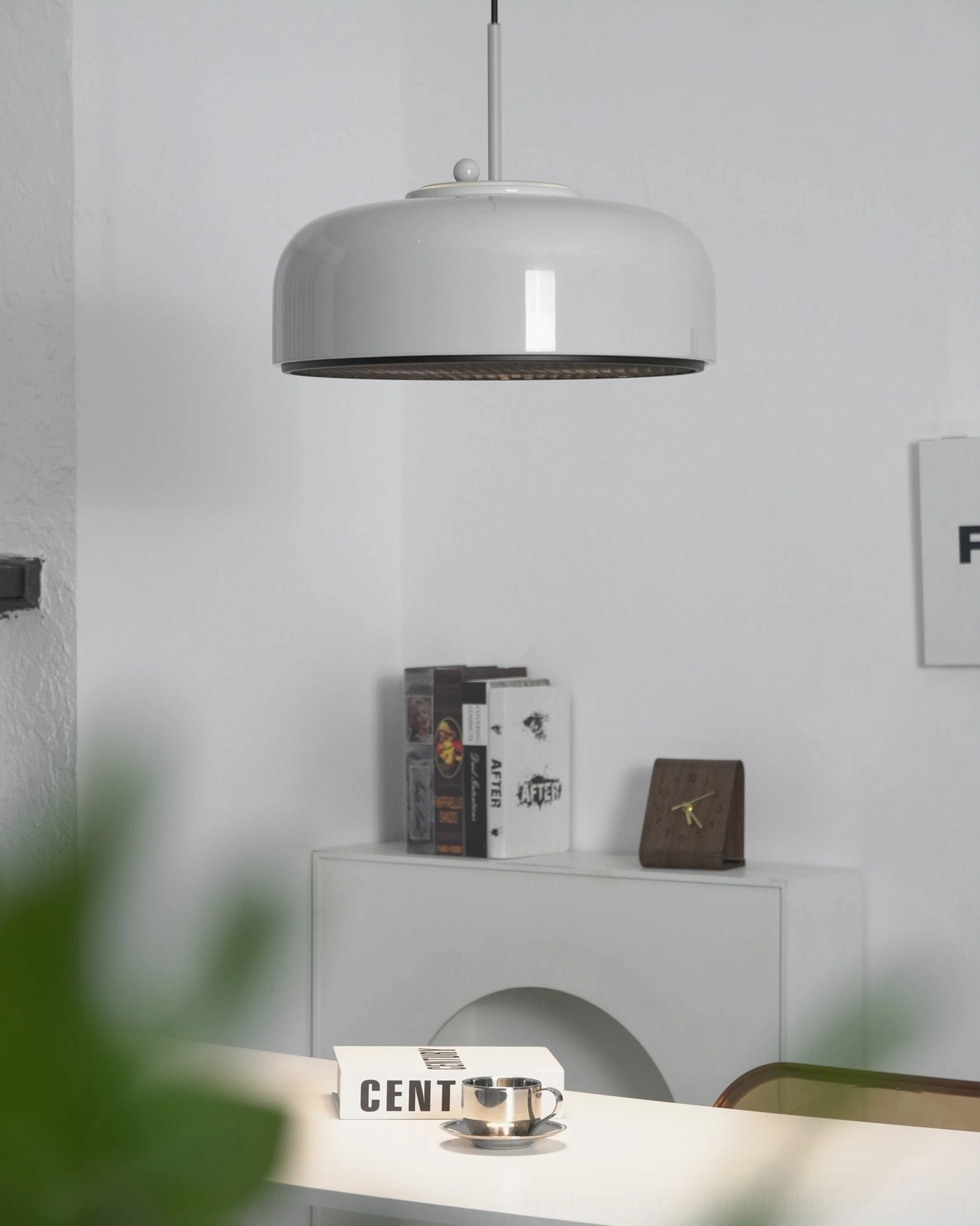 Misha pendant light wire and suspension system extended view for ceiling height