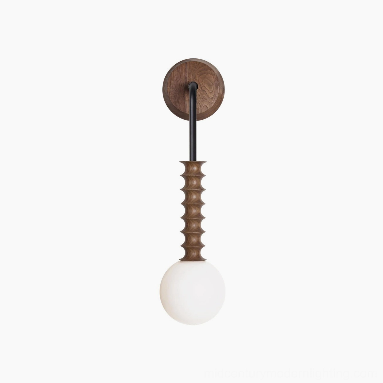 Mobo minimalist wall-mounted pendant lamp showing geometric proportions and mixed-material construction in modern interior