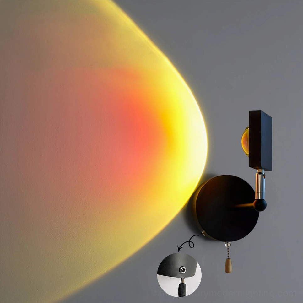 Sunset Halo Model B black body pull switch Horizon projection artistic installation