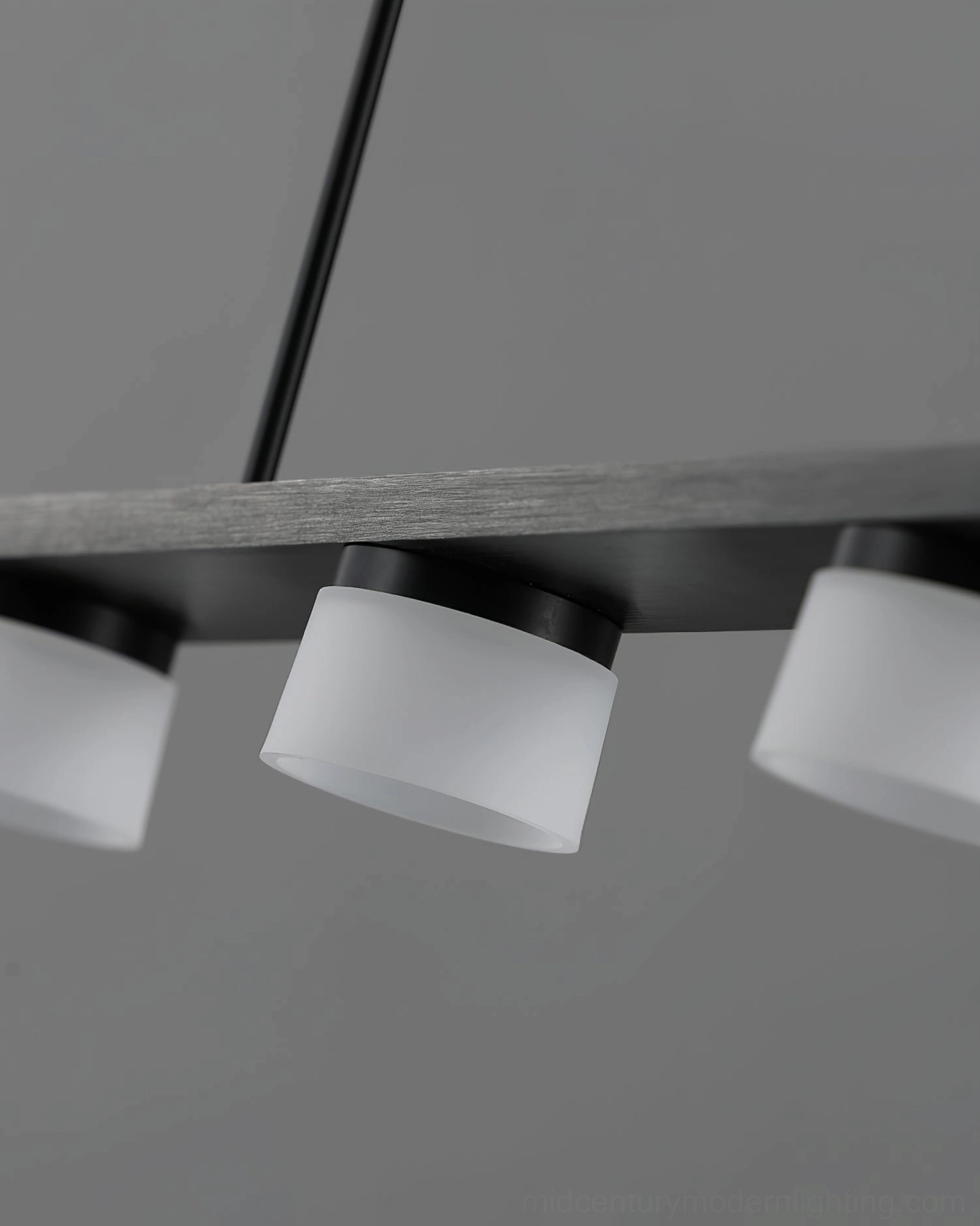 Modern linear ceiling pendant contemporary home office geometric light design workspace