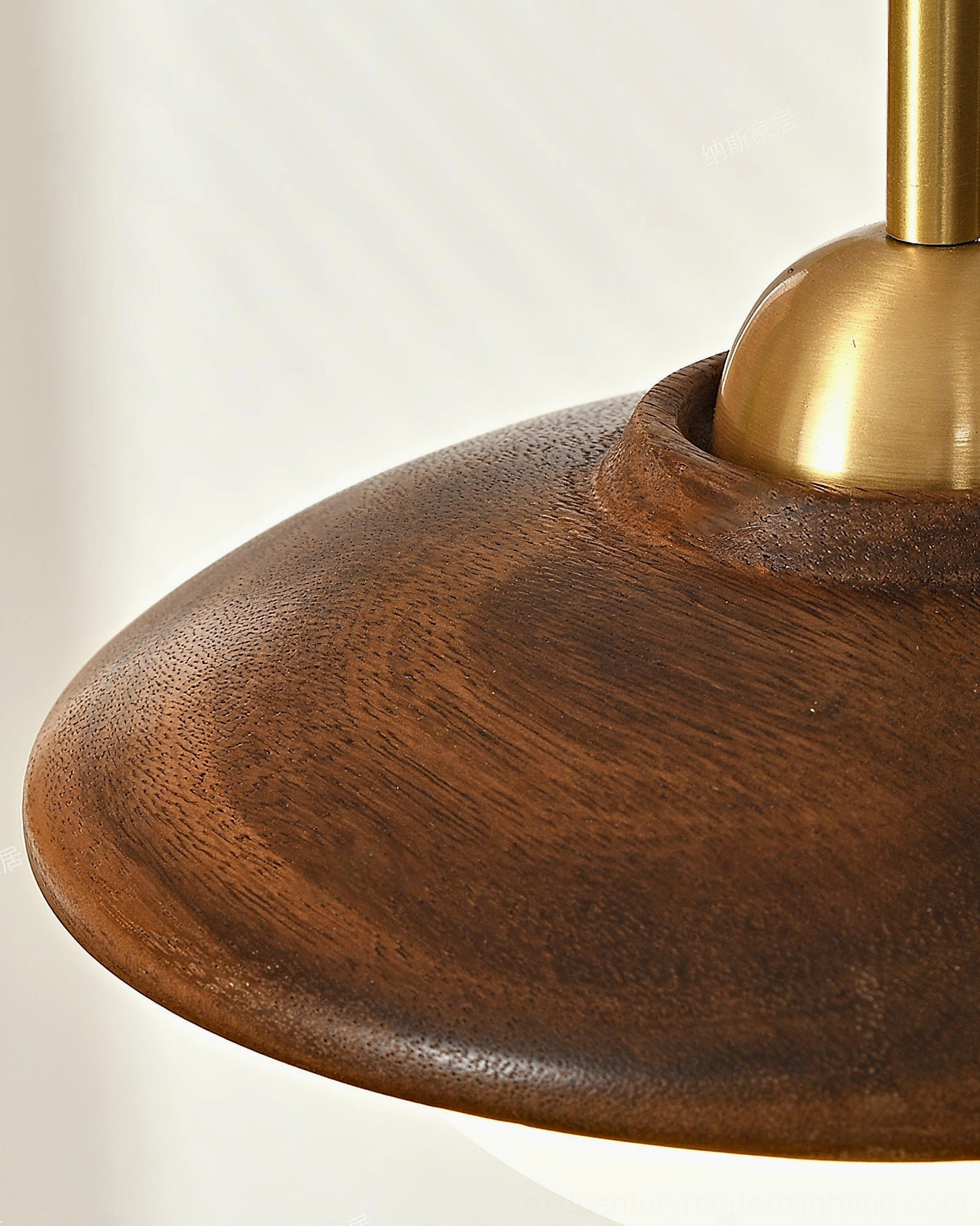 Modern mid-century Milivia single pendant light - minimalist ceiling mounted installation