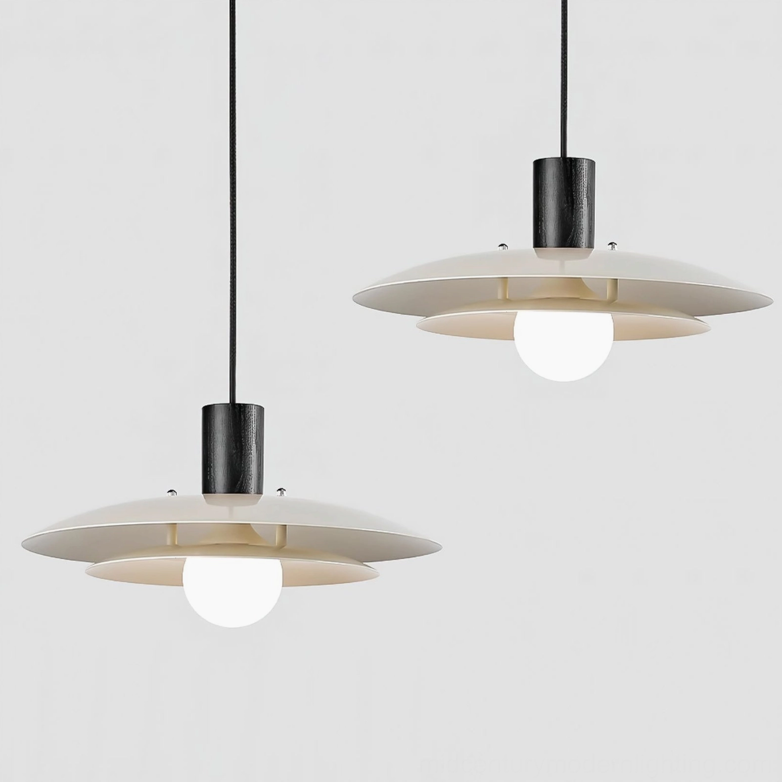 Modern wood pendant fixture suspended in home interior showcasing refined Nordic design aesthetic and warm ambiance