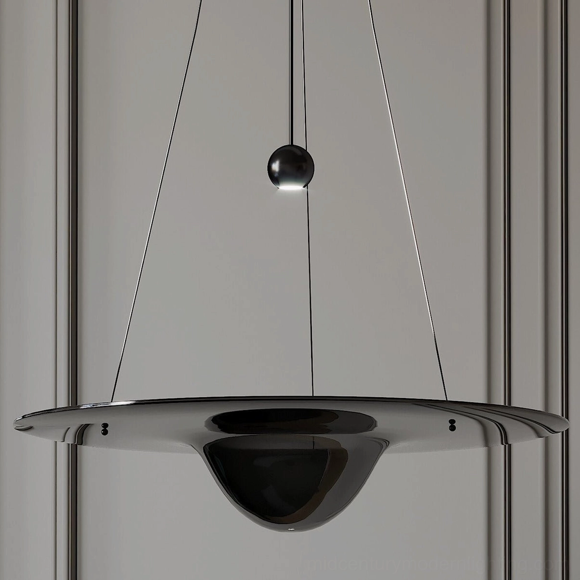 Momento glass pendant lamps in modern entryway creating welcoming ambient lighting effect