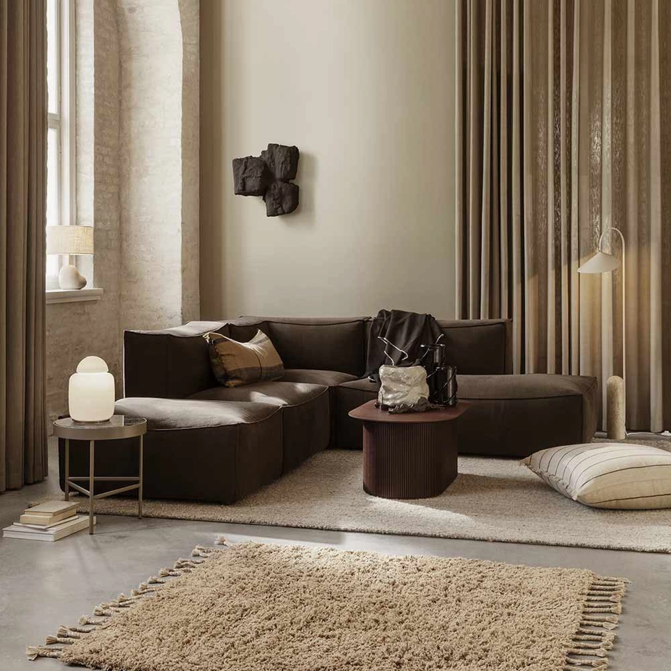 Mono floor lamp product shot showing complete sculptural form and proportions