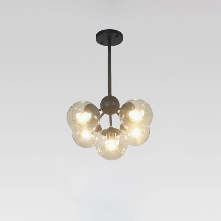 Moto sputnik 5-head compact pendant for intimate spaces and small dining areas