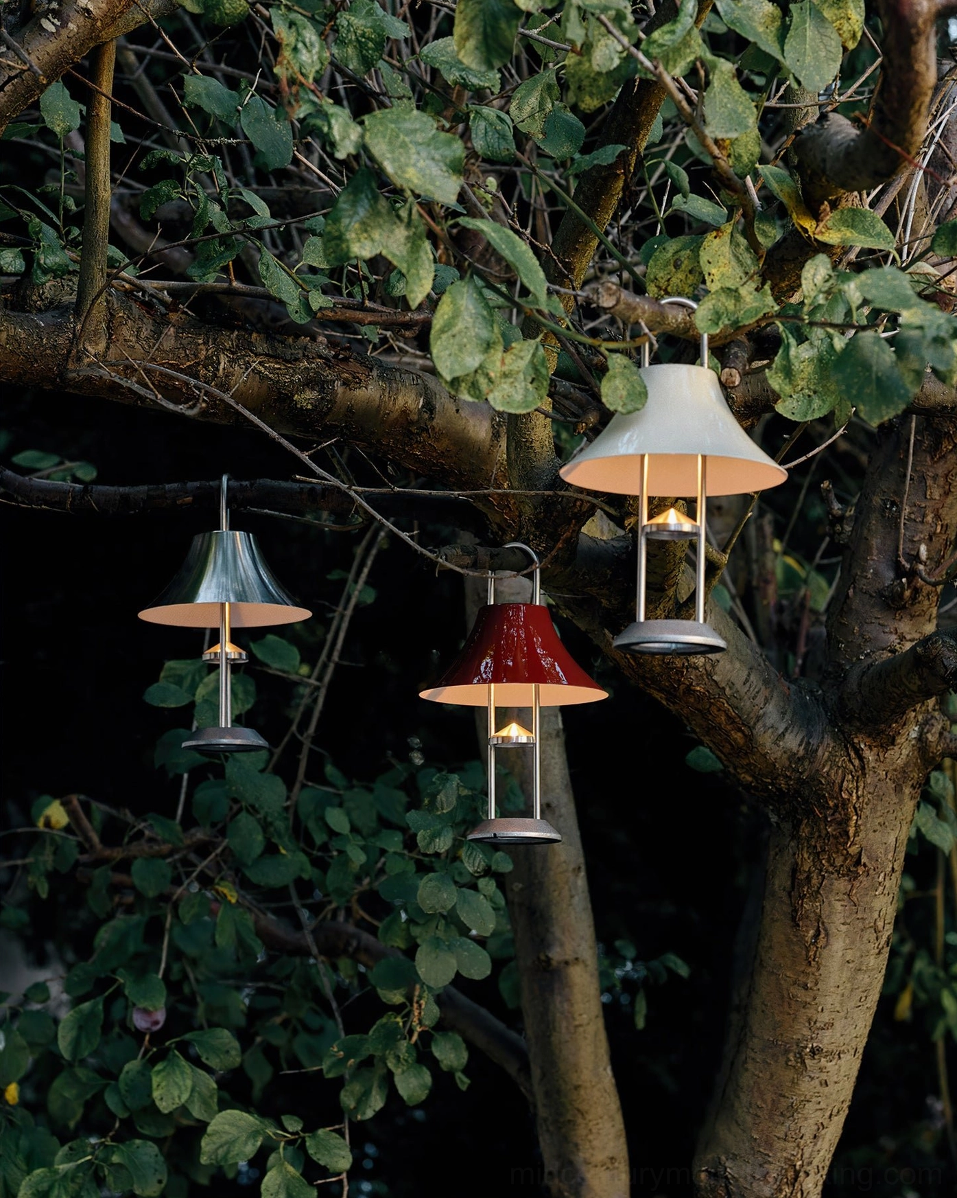 Oyster white Mousqueton cordless portable lamp highlighting Scandinavian minimalist design and clean lines