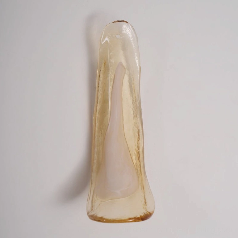 Murano Petal pendant chandelier with Brown Cloud hand-blown glass, sophisticated layered petal construction