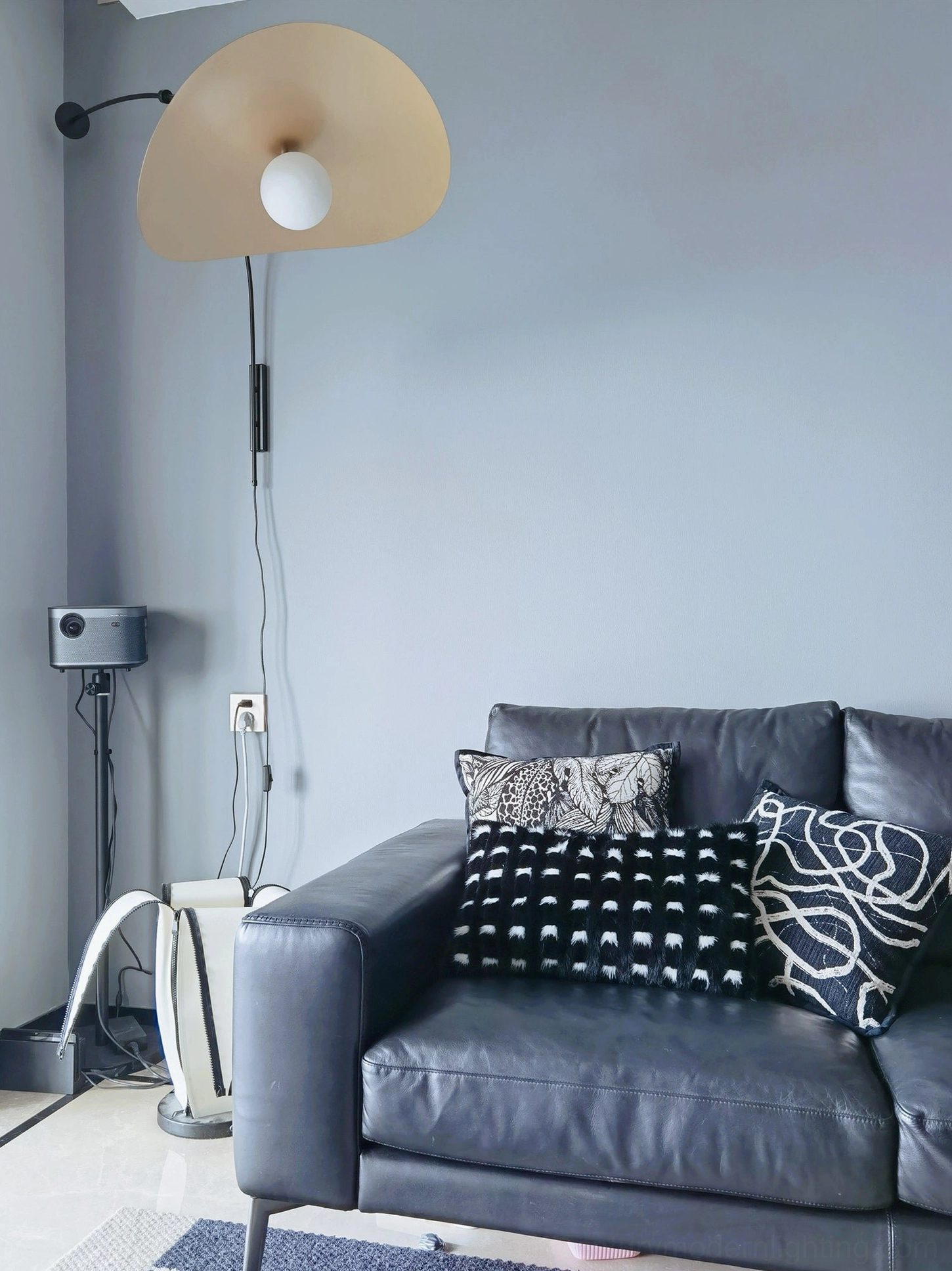 Myrna wall lamp LED bulb compatibility, energy-efficient warm lighting option