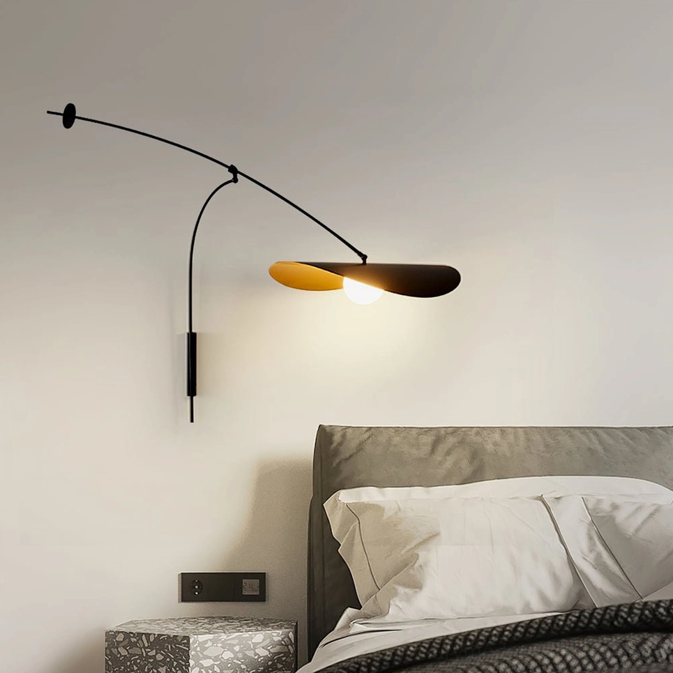 Myrna wall lamp minimalist aesthetic, negative space sculptural elegance