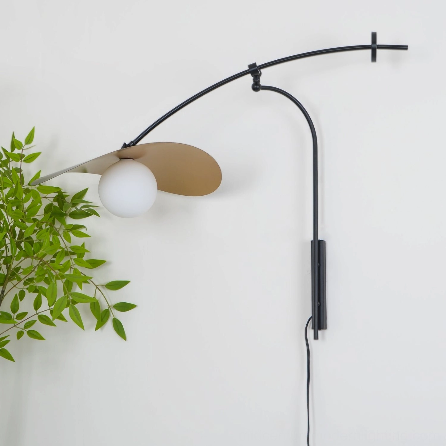 Myrna sculptural wall lamp versatile placement, multiple room applications modern