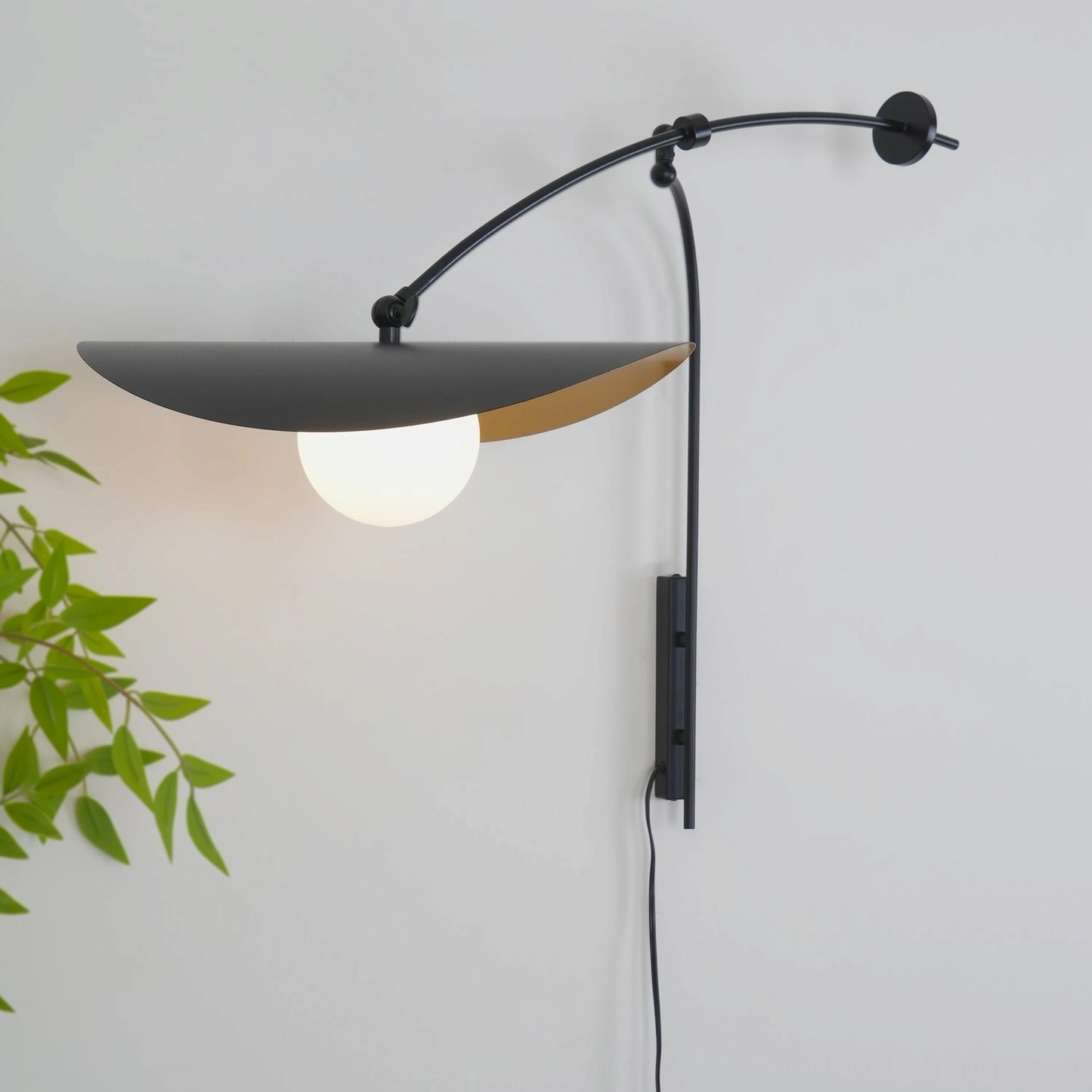 Myrna wall lamp specifications detail, technical features premium construction