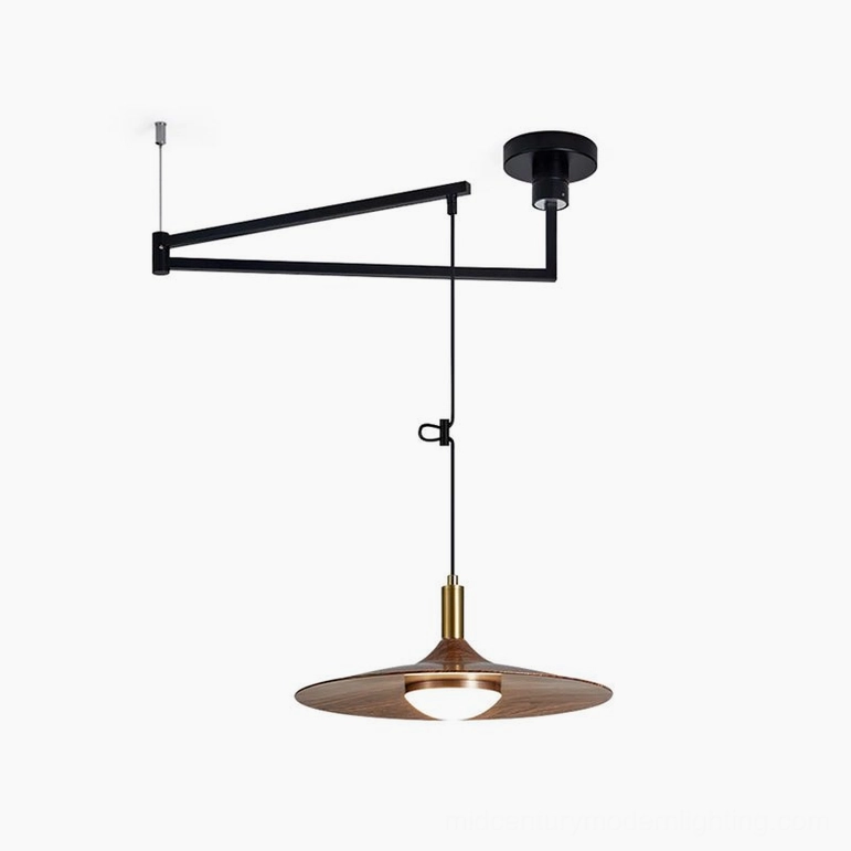 Standard size 35cm Nano swing arm pendant standard dining table island dual color temperature