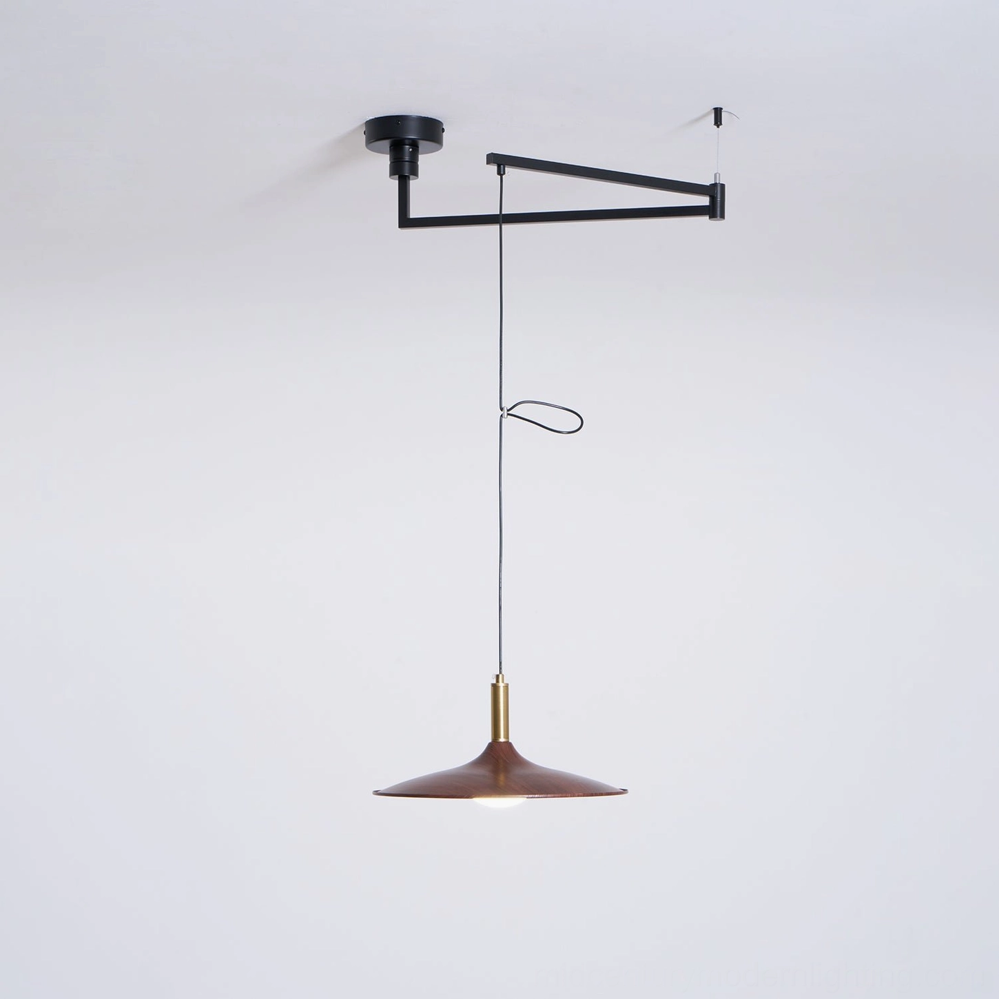 Nano swing arm pendant light product overview three size options adjustable articulation