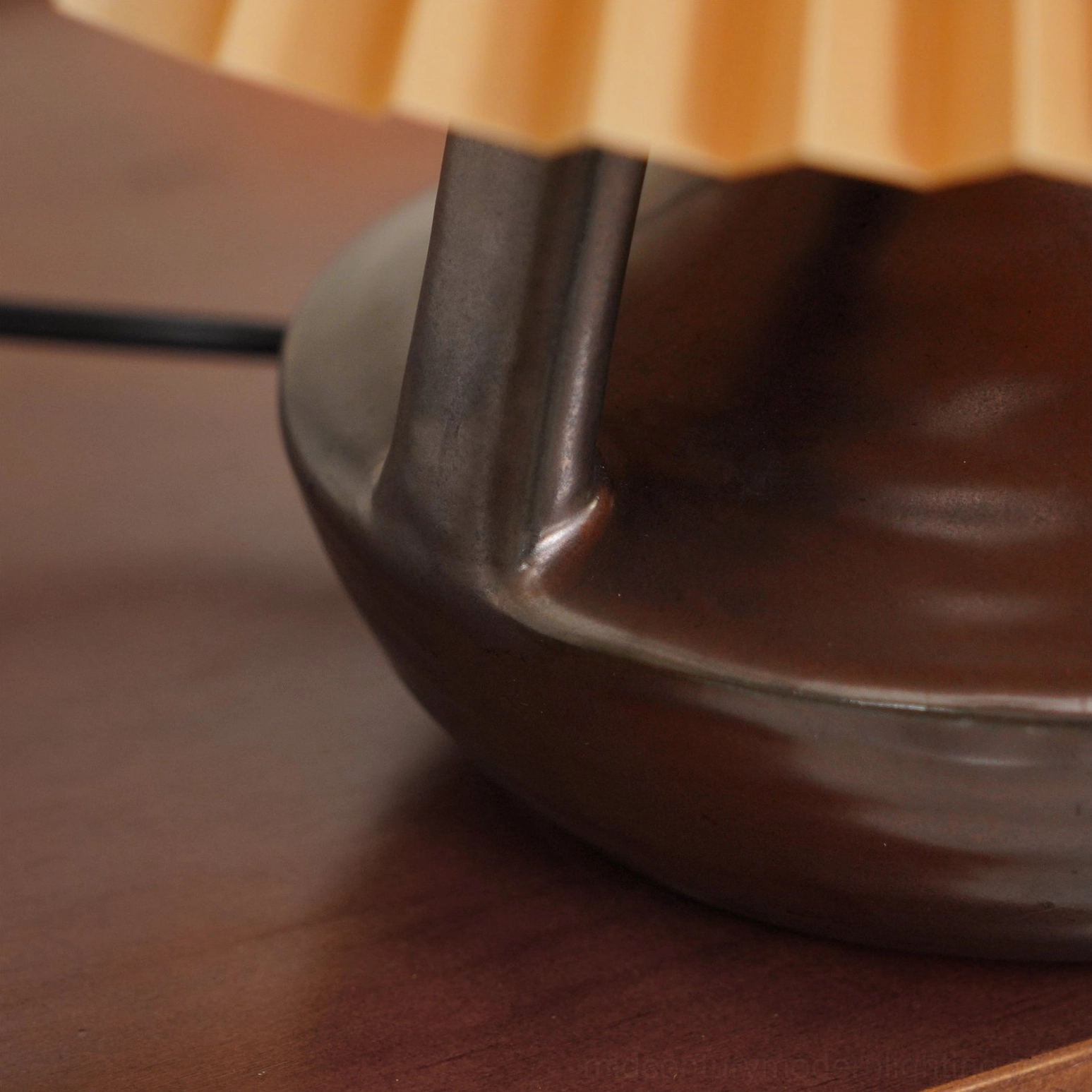 Navia ceramic pleated table lamp lifestyle photography contemporary interior design