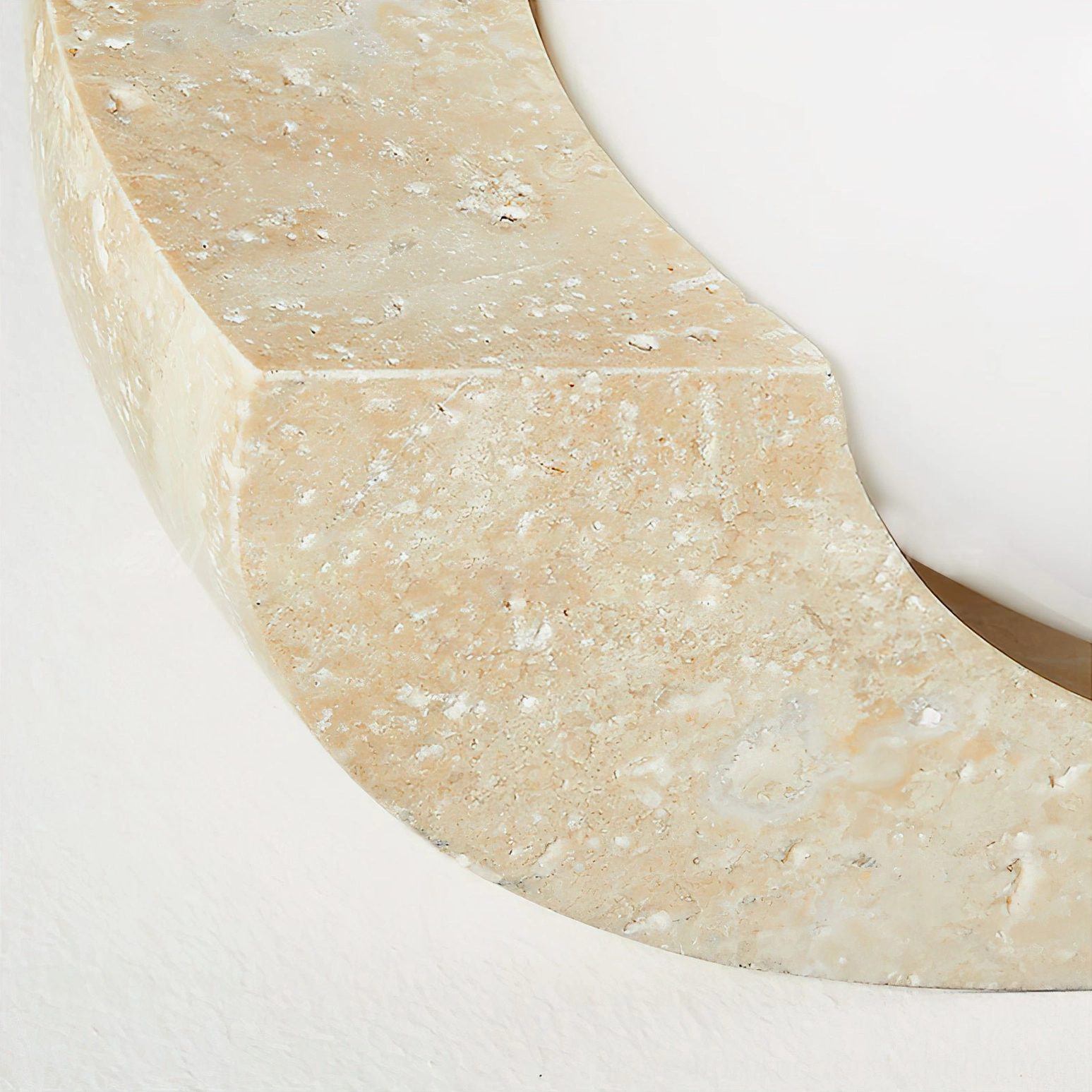 Neptune marble wall sconce - side profile showing elegant proportions and mounting design