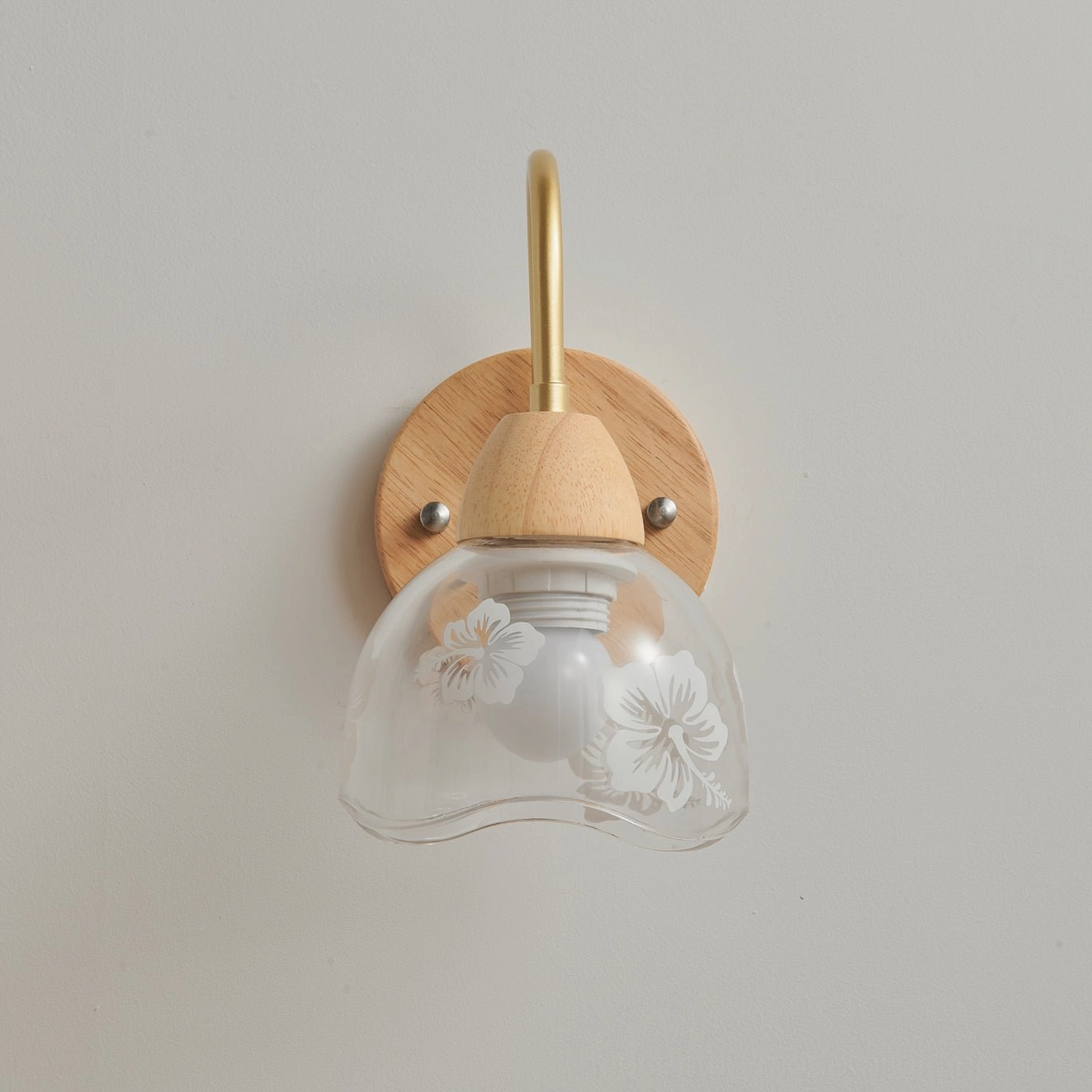 Nordic design wall lamp installed in living space showing scale and proportion