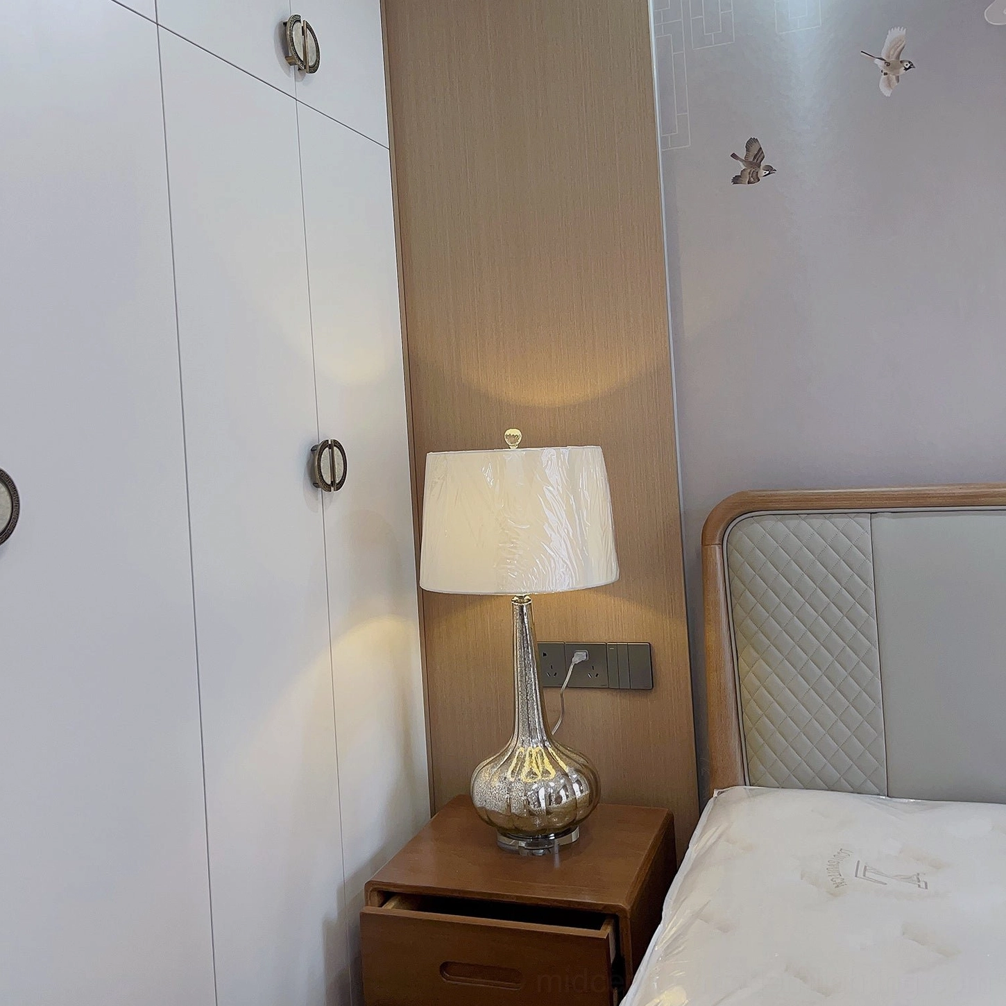 Notte table lamp cord length 150cm wire configuration installation setup guide