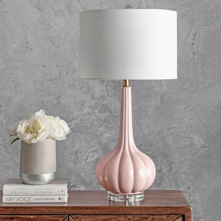 Notte modern ceramic glass table lamp dimming switch push-button control feature