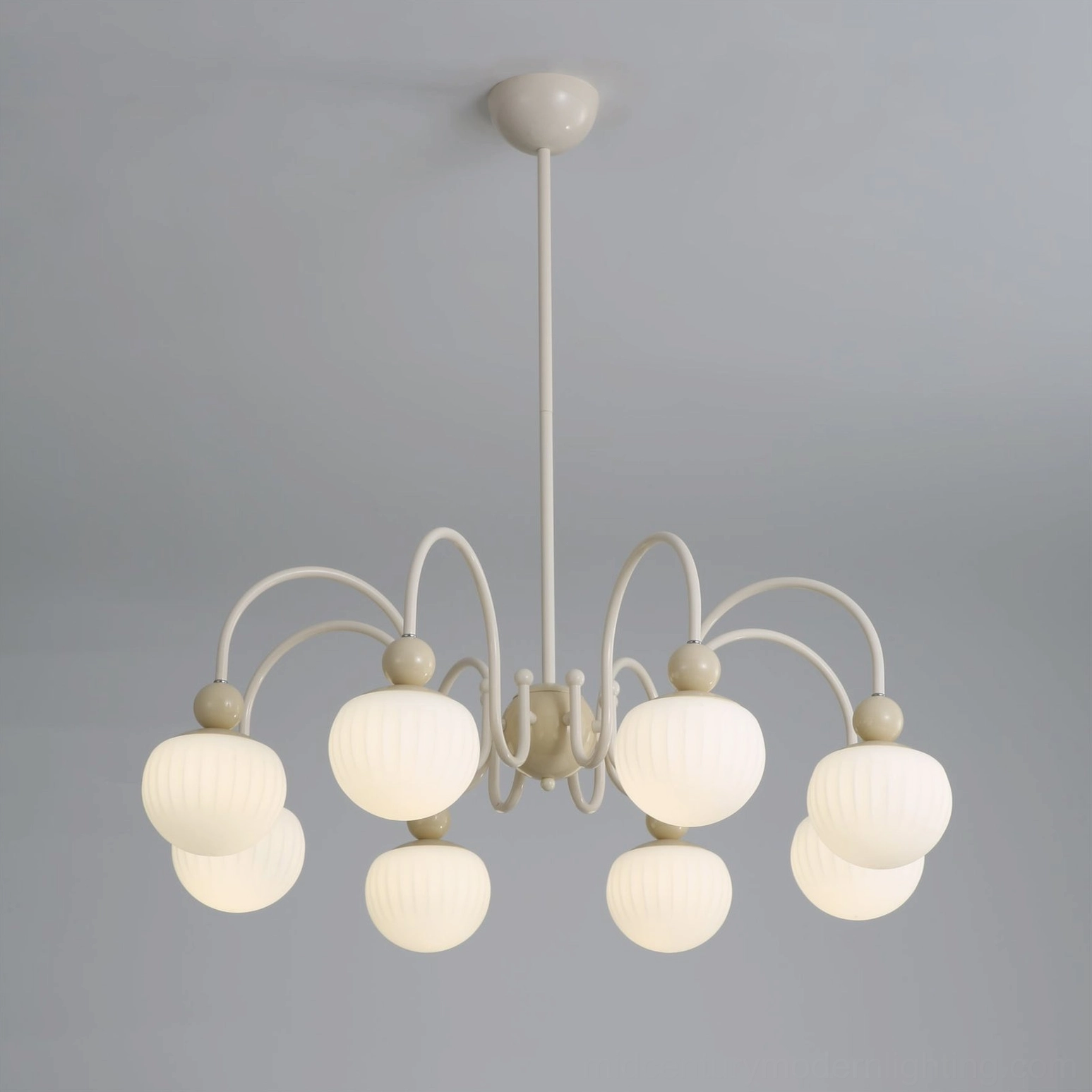 Notti 8-arm chandelier with LED bulb compatibility for energy-efficient lighting and reduced consumption