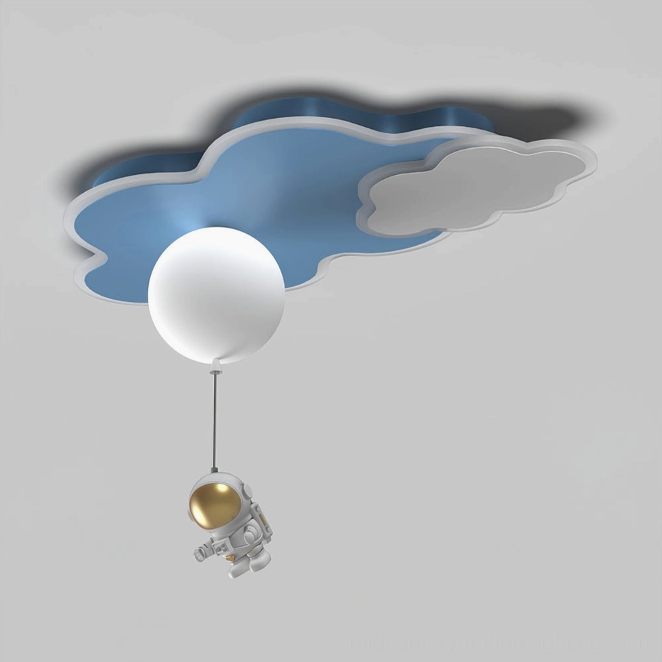 Nuages ceiling light model B with enhanced sculptural depth for dramatic visual interest
