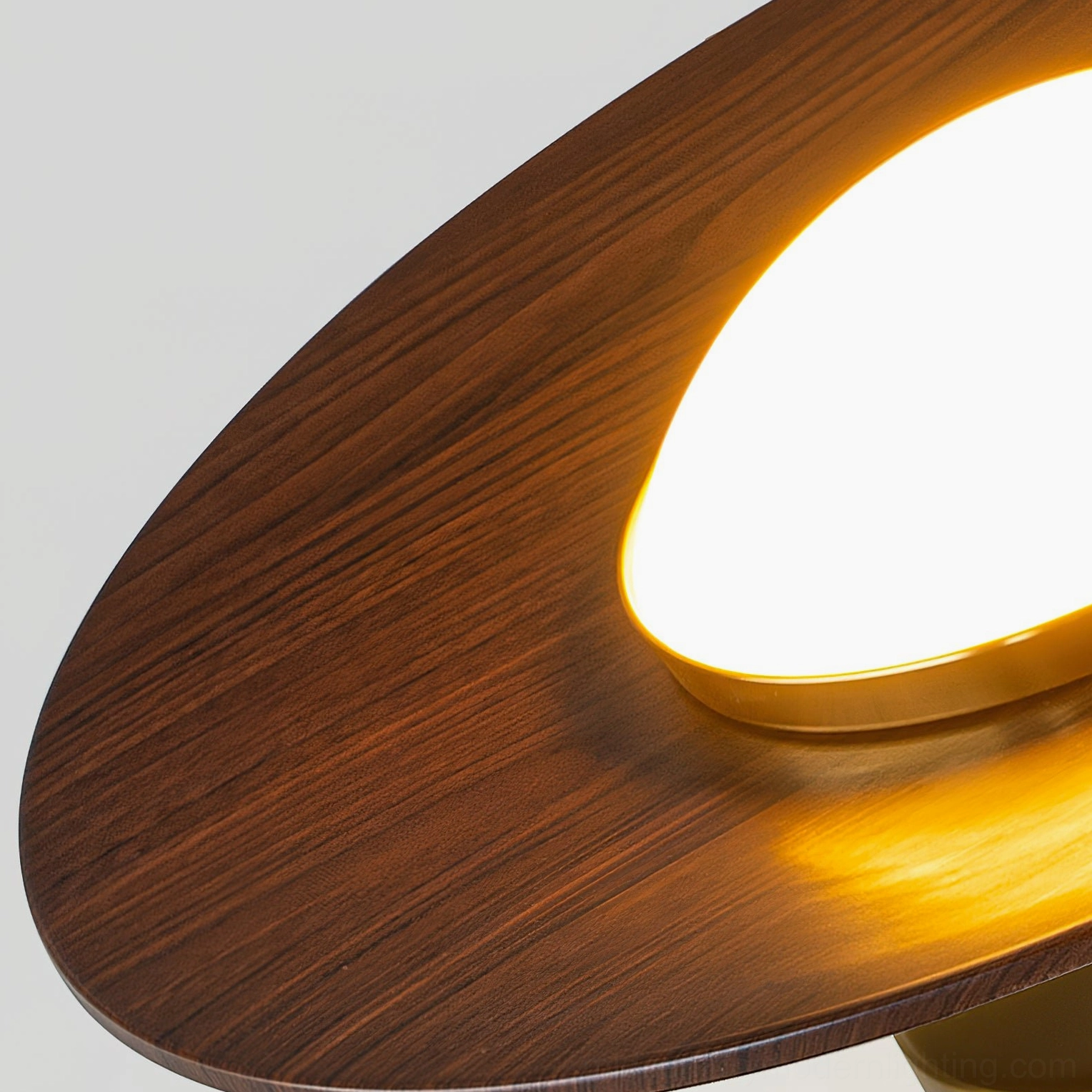 Olav semi-flush ceiling lamp frosted acrylic diffuser light distribution detail