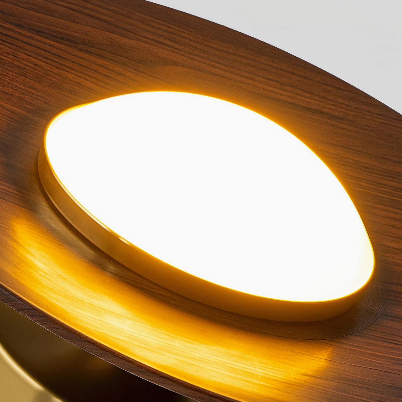 Olav ceiling lamp integrated LED warm light output comparison studio photography