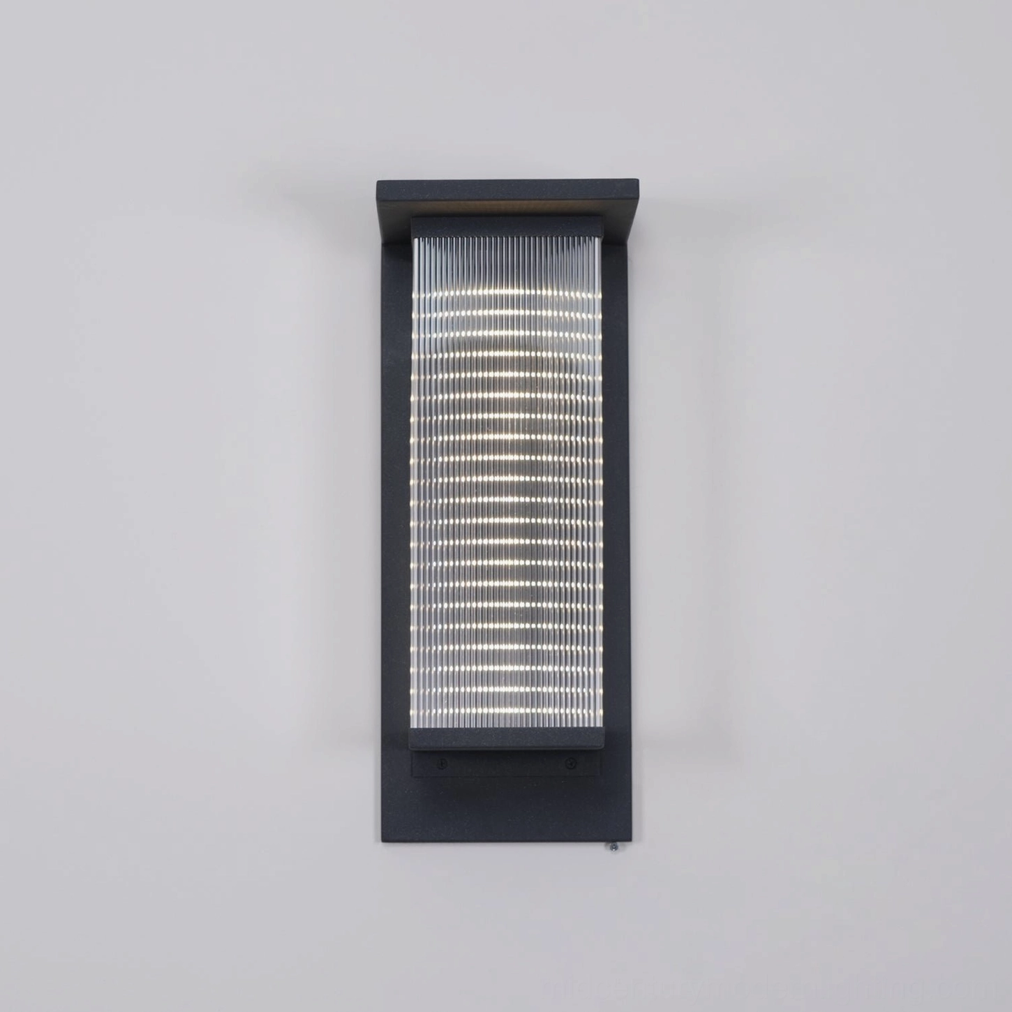 Oleron Box solar-powered outdoor wall lamp, energy-efficient autonomous lighting, minimalist design, sustainable outdoor fixture solution