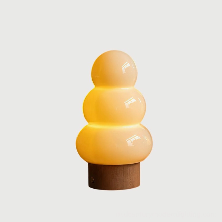 Orlo ceramic table lamp Model B larger diameter version sculptural modern design variant