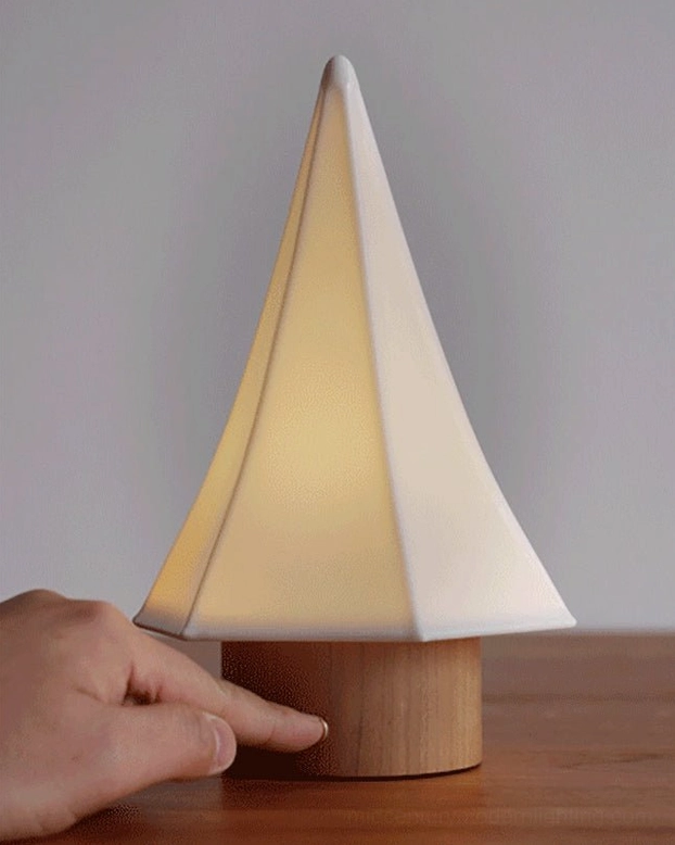 Orlo ceramic table lamp minimalist post-modern design interior styling with natural materials