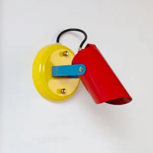 Orno adjustable wall spotlight three-quarter perspective view displaying metal construction and flexible arm mechanism