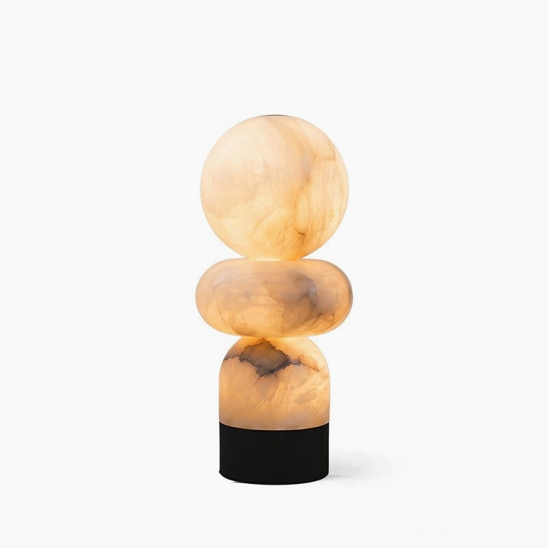 Orso alabaster table lamp medium size 7-1 inch versatile placement