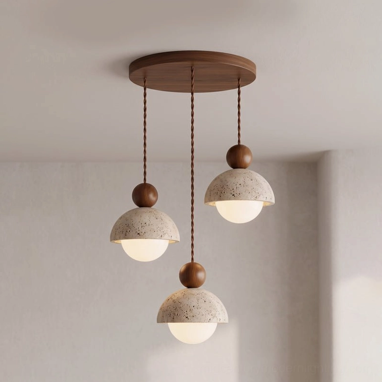 Palermo 21-head multi-light chandelier detail showing individual pendant arrangement