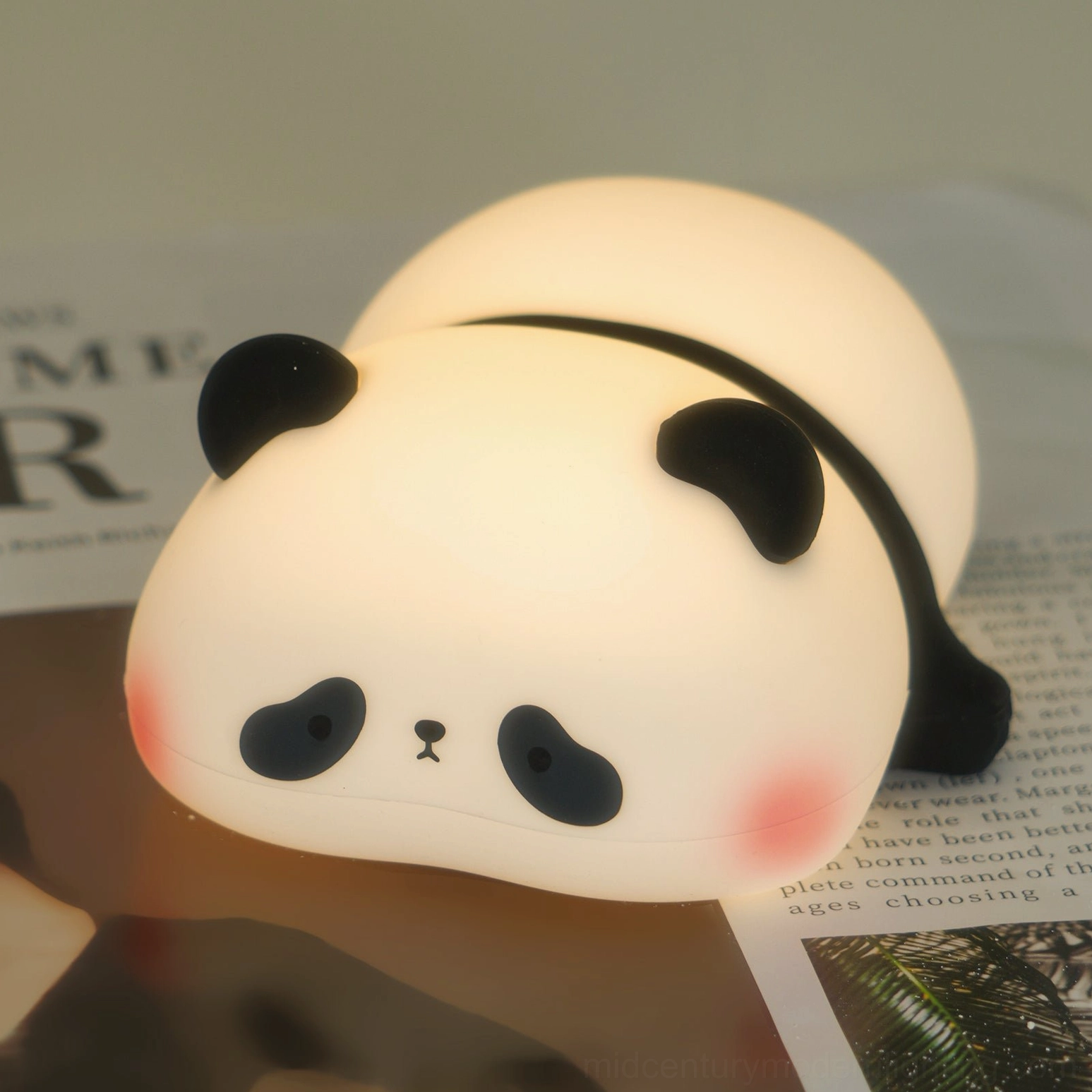 Panda cute night light portable rechargeable ambient lighting solution