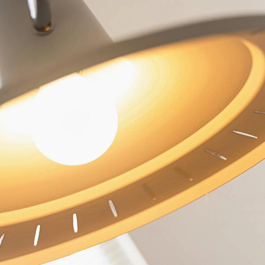 Paperclip swing arm wall lamp mid-century modern wood and chrome design full product showcase