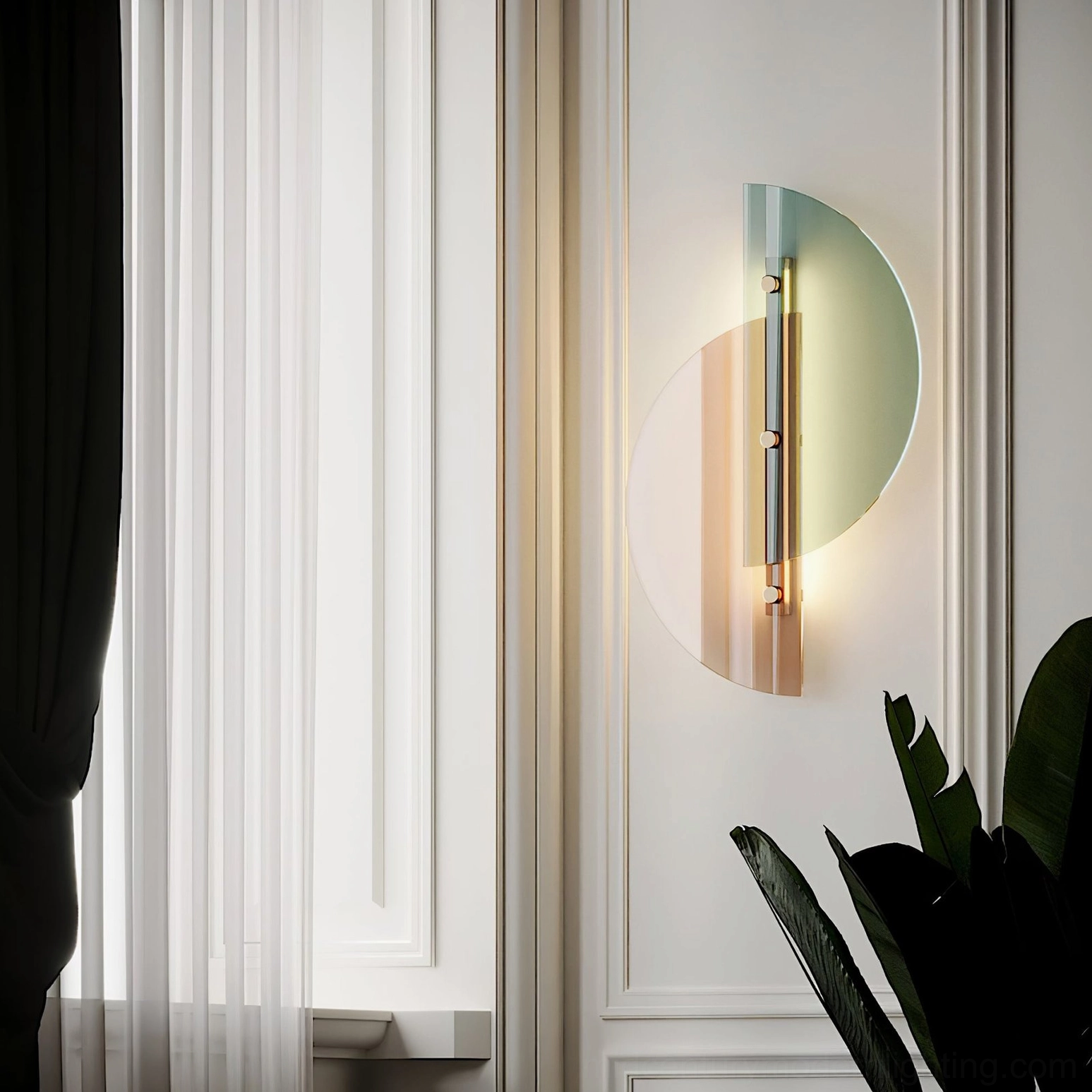 Papillon wall lamp modern hallway installation geometric light fixture