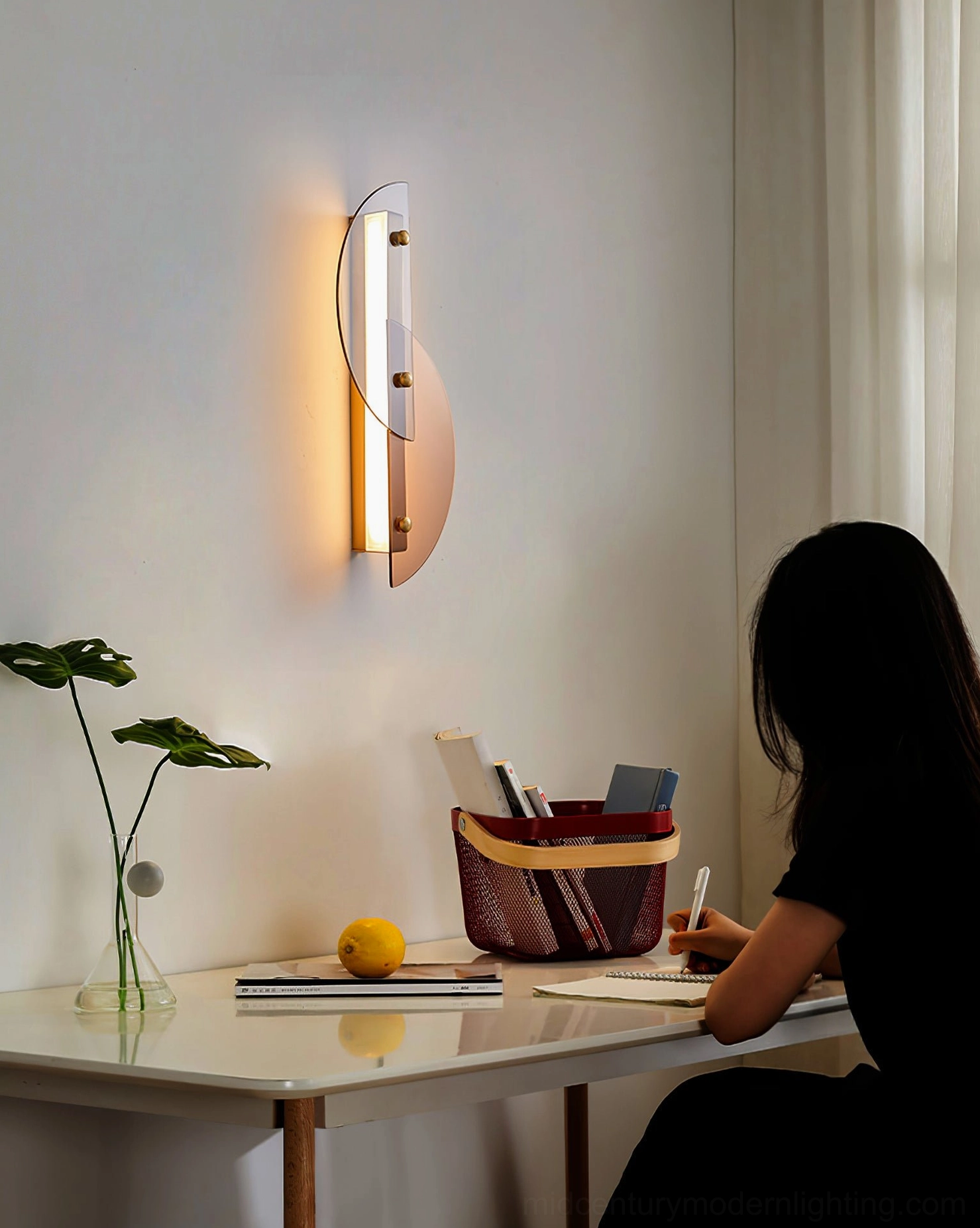 Papillon wall lamp modern bedroom light fixture contemporary design accent