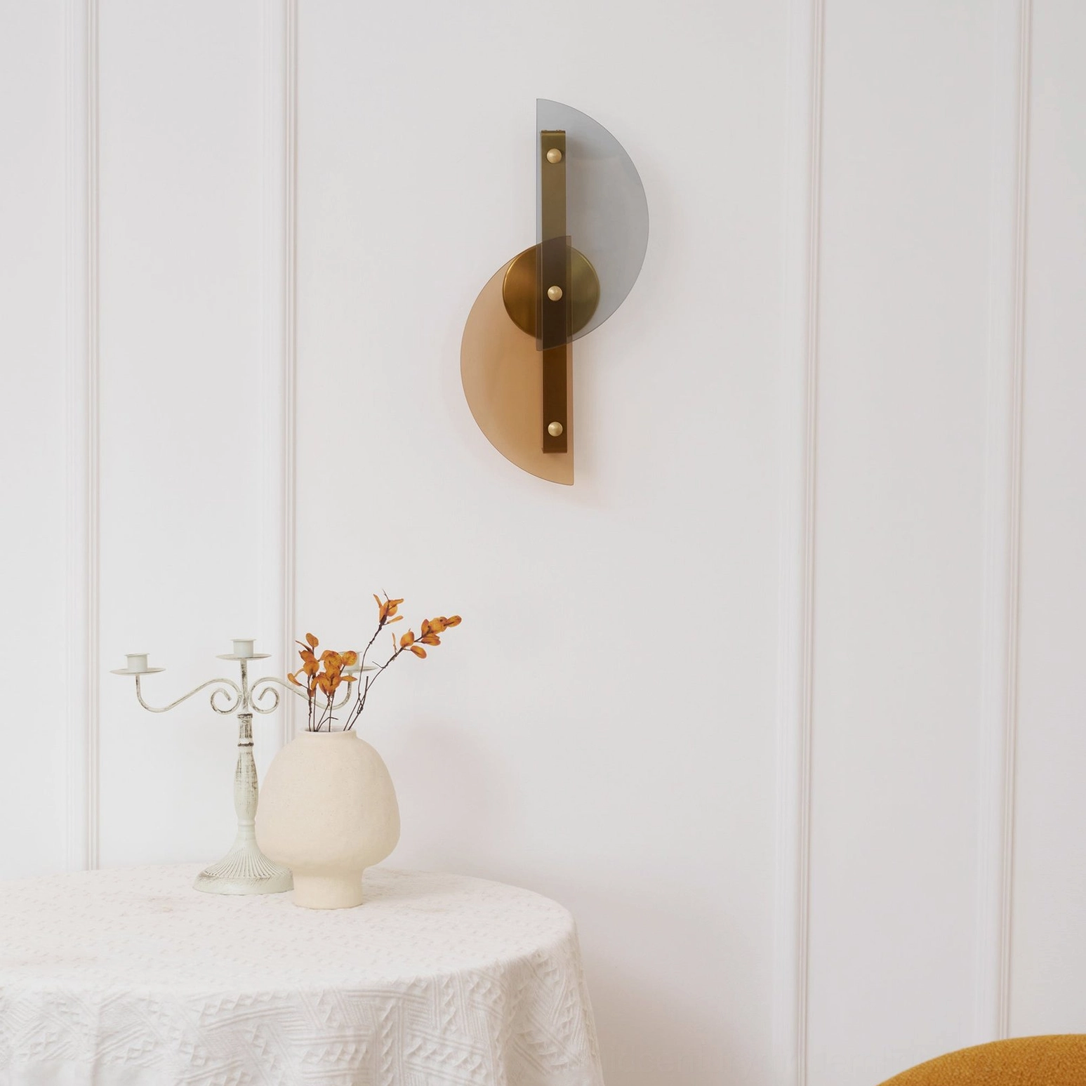 Papillon mid-century modern wall lamp geometric design product showcase