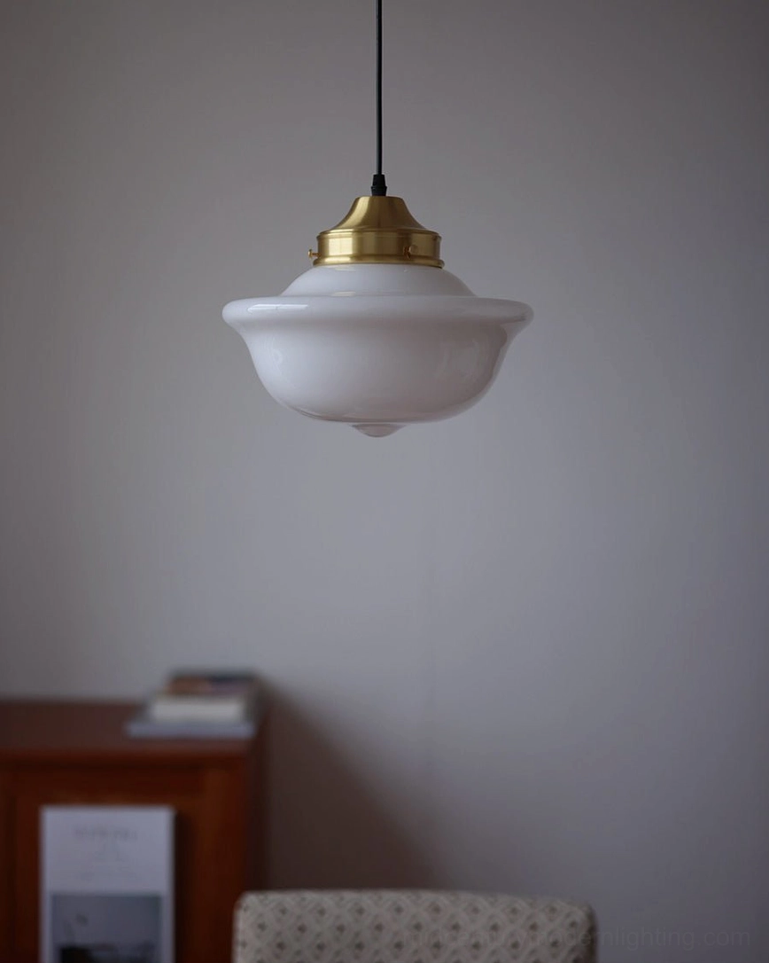Pathson mid-century pendant light styling suggestion with vintage decor and mid-century modern aesthetics