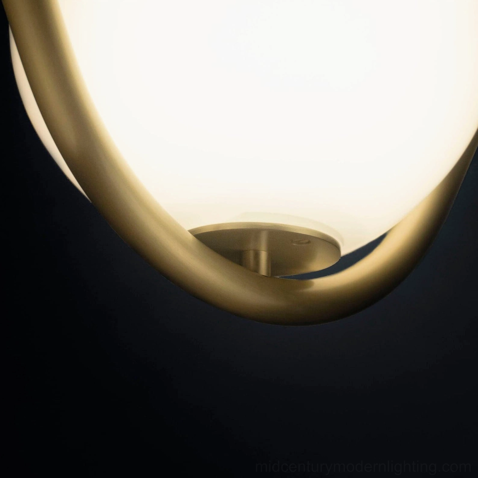 Perle pendant lamp matte black finish with frosted white glass globe modern lighting fixture