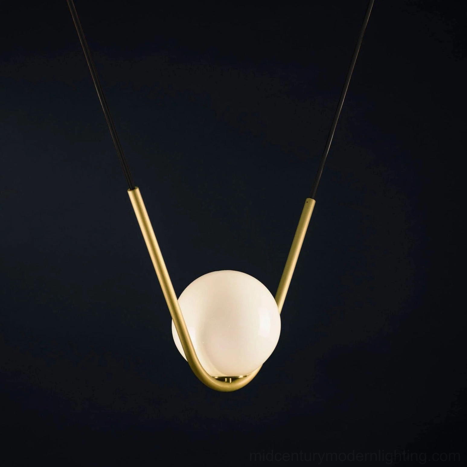 Perle handblown glass globe pendant light fixture premium metal and glass craftsmanship detail