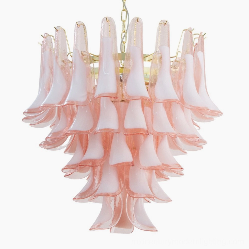 Petal Rain Chandelier decorative ceiling light, luxury home decor, statement piece design