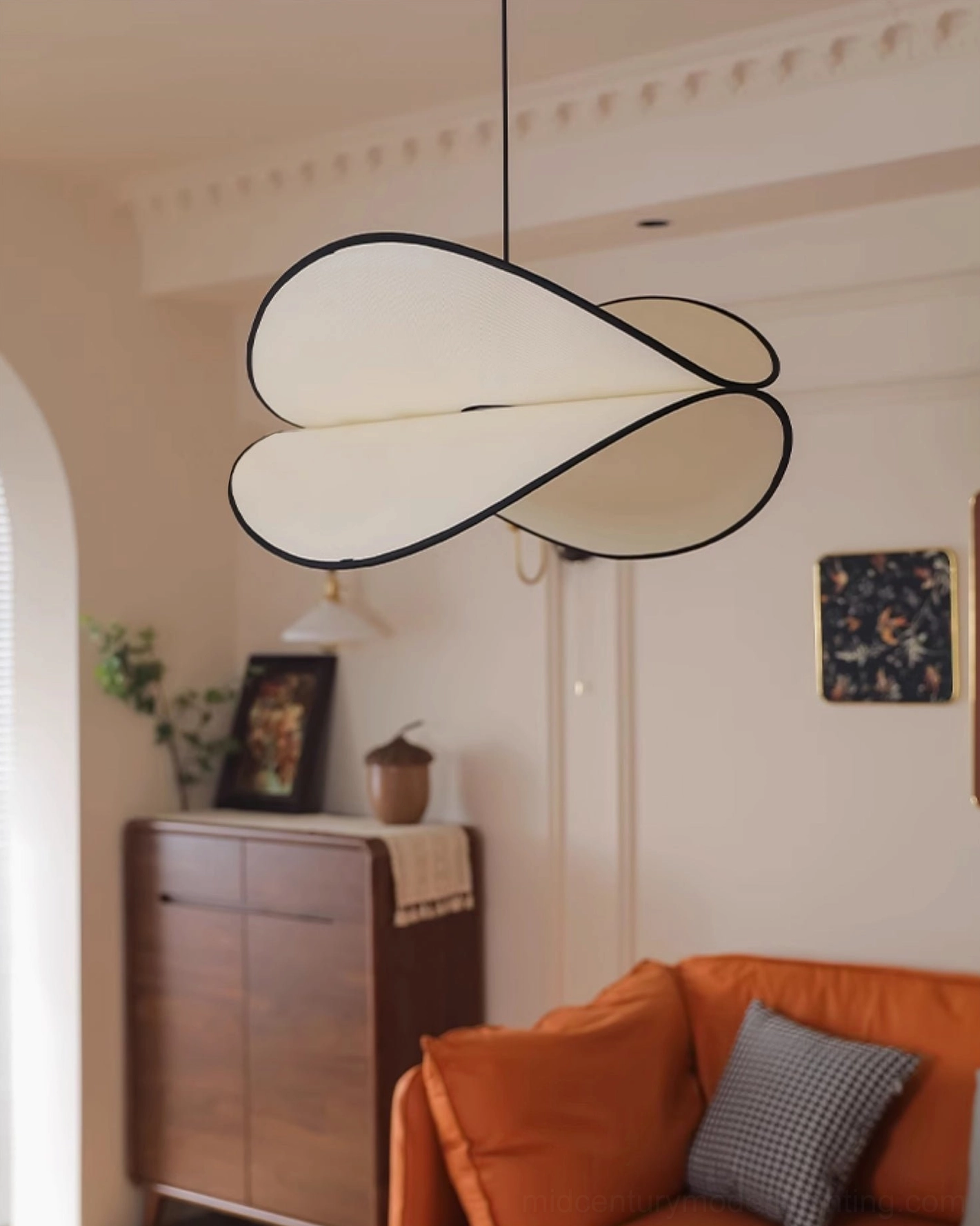 Petalo pendant lighting fixture architectural photography interior design showcase