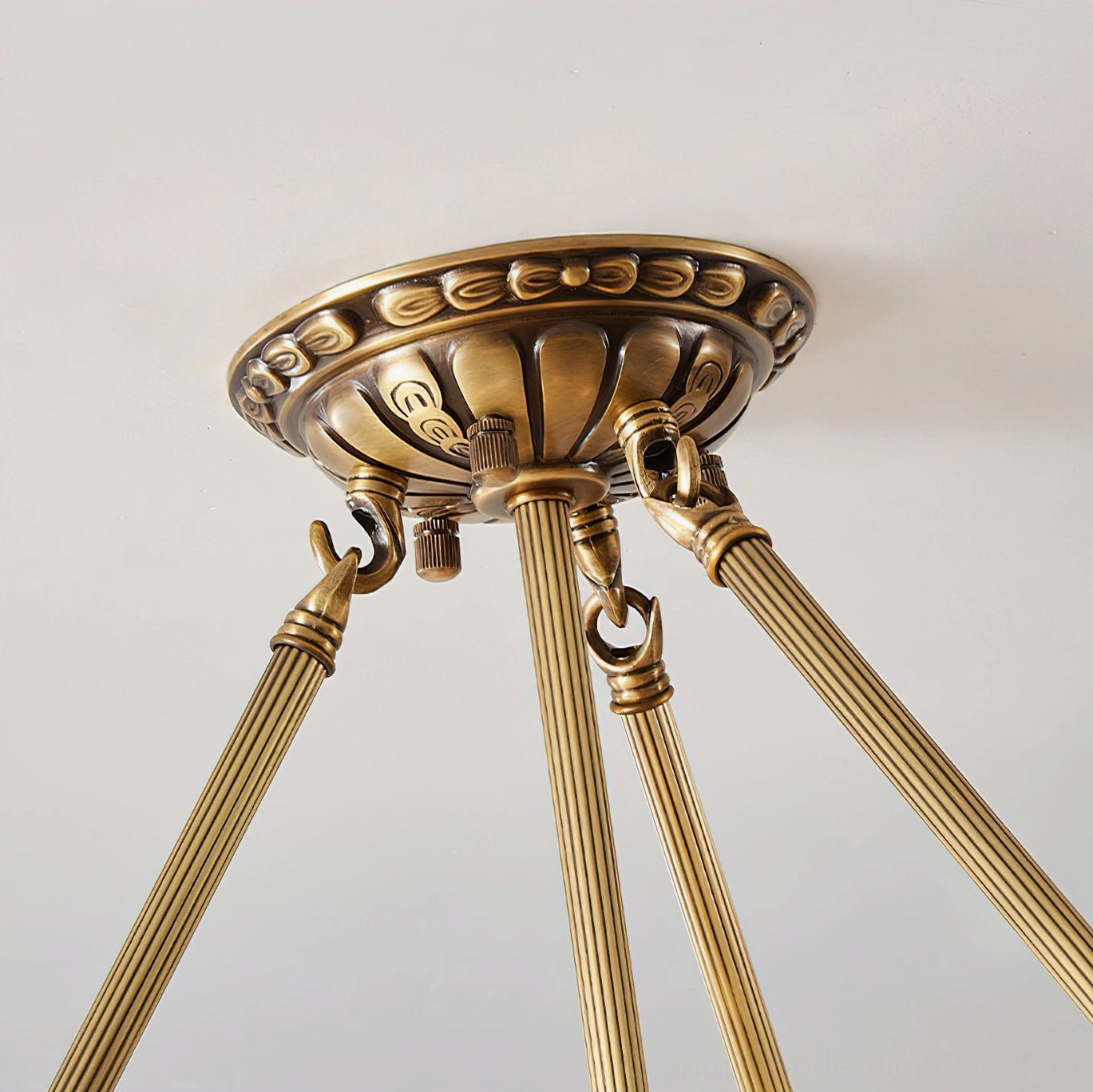 Piedmont alabaster flush mount ceiling fixture in contemporary space demonstrating versatility for modern and transitional interior design