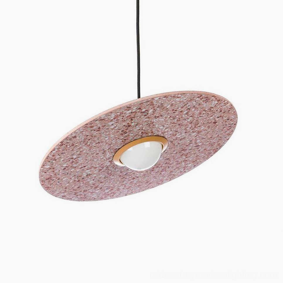 Pink terrazzo pendant light color variant product showcase
