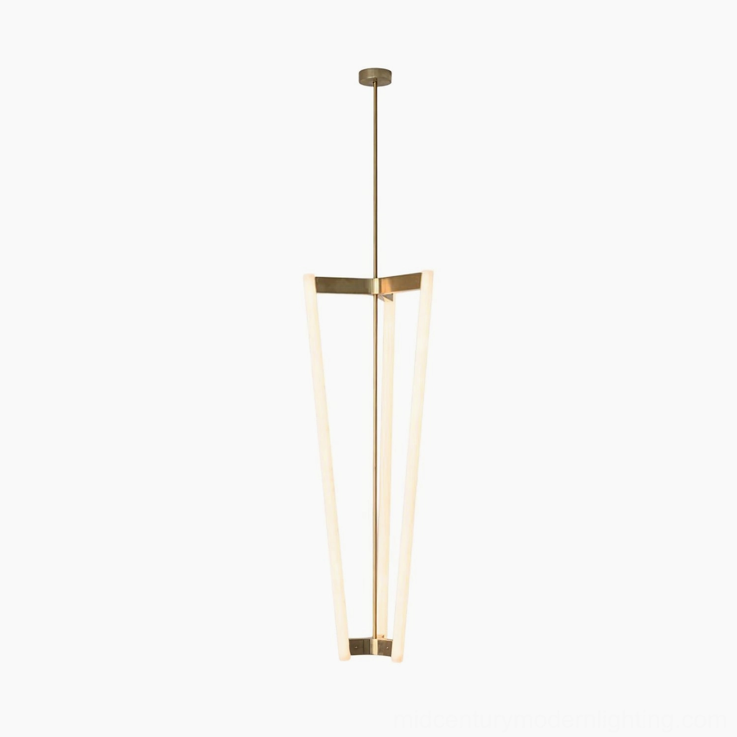 Pipeline Chandelier installed room setting modern interior design showcase