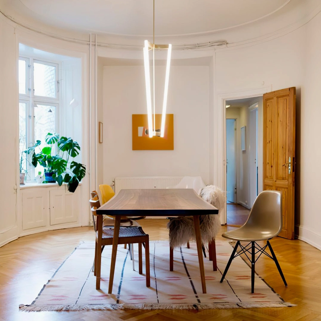 Pipeline Chandelier contemporary dining room Nordic minimalist ceiling pendant